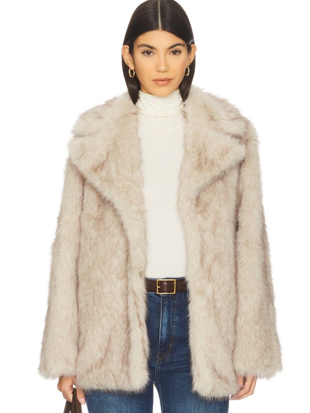 Brand New With Tags Steve Madden Kindra Faux Fur Coat XS